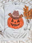 Small Only - Cowgirl Pumpkin Sweatshirt
