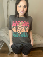 Mama Leopard Bolt Tee