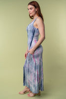 L XL White Birch Tie Dye Dress With Built-In Bra