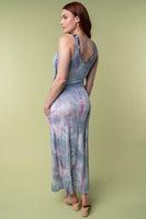 White Birch Tie Dye Dress With Built-In Bra