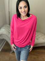 Hot Pink Super Soft Dolman Top