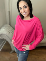 Hot Pink Super Soft Dolman Top