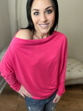 Hot Pink Super Soft Dolman Top