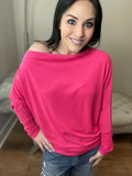 Hot Pink Super Soft Dolman Top