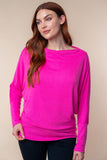 Hot Pink Super Soft Dolman Top