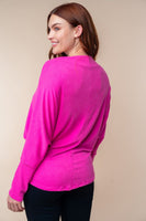 Hot Pink Super Soft Dolman Top