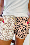 S-L Jess Lea Stay Wild Tiger Drawstring Everyday Shorts