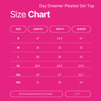 Jess Lea Day Dreamer Pleated Set