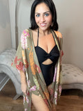 Floral Summer Festival Motif Kimono