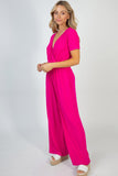 🔥HALF OFF SALE🔥Hot Pink Jumpsuit With Pockets