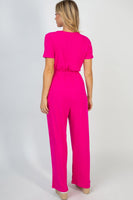 🔥HALF OFF SALE🔥Hot Pink Jumpsuit With Pockets