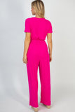 🔥HALF OFF SALE🔥Hot Pink Jumpsuit With Pockets