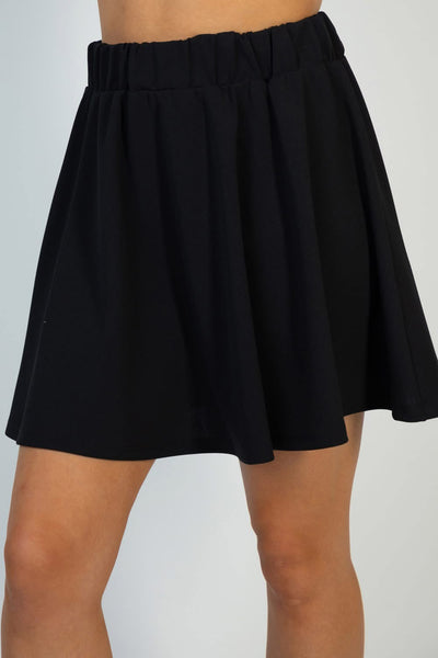 🔥HALF OFF SALE🔥High Waisted Black Skort