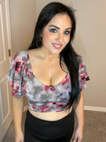 S XL Date Night Ready Floral Crop