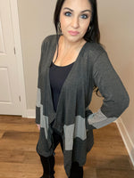 XXXL Long Sleeve Asymmetrical Open Cardigan