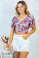 S XL Date Night Ready Floral Crop