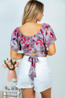 S XL Date Night Ready Floral Crop