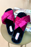 5.5-6 Luxe Velvet Slippers