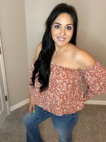 Small - Ditzy Floral Off The Shoulder Top