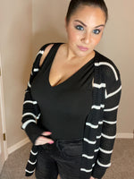 XXL Jess Lea Amber Lightweight Striped Cardigan