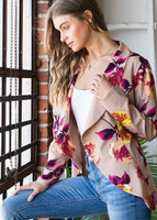 XXL - STUNNING Cascading Floral Blazer