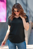 Jess Lea Black Basic Tee