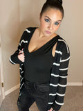 XXL Jess Lea Amber Lightweight Striped Cardigan