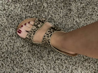 Taupe Leopard Very G Sandals