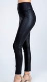 S XXL XXXL - Faux Leather Slim Fit High Waist Leggings