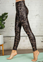 XL XXL - Gold Python Leggings