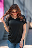 Jess Lea Black Basic Tee