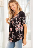 Small Only - Flattering Babydoll Cut Criss Cross Lightweight Tee