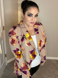 XXL - STUNNING Cascading Floral Blazer