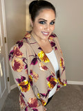 XXL - STUNNING Cascading Floral Blazer