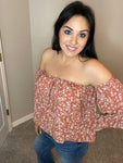 Small - Ditzy Floral Off The Shoulder Top